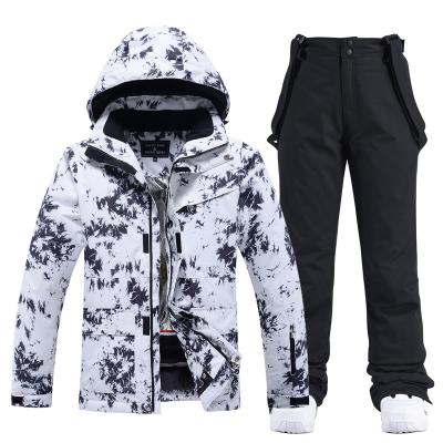 China High Quality Waterproof Clothing 8K/8K Snow Waterproof Breathable Outdoor Mountain Printed Insulated Jacket Winter Ski Snow Coat for sale