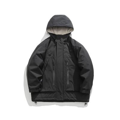 China Waterproof Outdoor Jackets Coats Plus Size L-9xl Men's Parkas Waterproof Anorak Outwear With Winter Hooded Fleece for sale