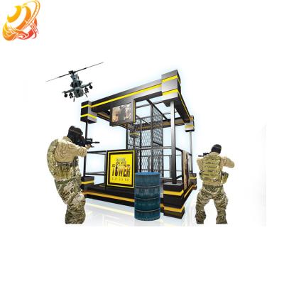 China 9D VR Simulator Shooting Machine 24 Inch Screen Virtual Reality Game Machines 2.7x2.7x2.5m for sale