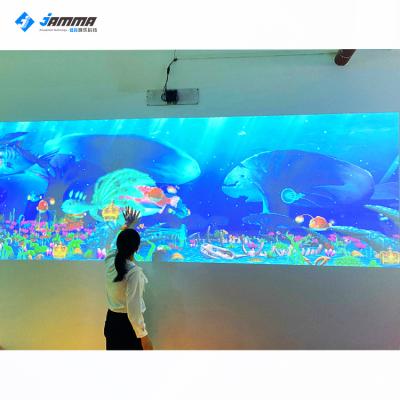 China Shopping Mall / Hot Sale 3D Ceter Interactive Wall Projection Game , Sea World Interactive Wall For Kids Center for sale