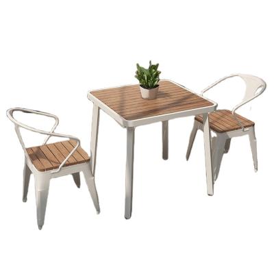 China Leisure & Leisure Beautiful Outdoor Wooden Patio Furniture Nice Side Tables & Chairs for sale