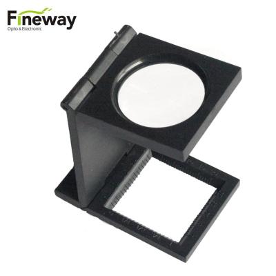 China Wholesale Price Foldable Magnifying Glass For Printing Textile FW14111 Wholesale Price Plastic 6X Foldable Magnifying Glass For Printing for sale