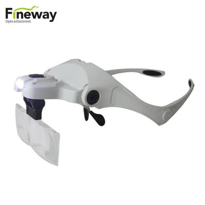 China Protect Eyes Glass FW-9892B1 Interchangeable Head Glasses Five Port Medical Magnifier With Led Light for sale