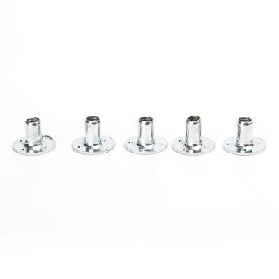 China Hexagonal non-standard carbon steel nut flat iron t-shaped welded T-cap furniture on four keyhole nuts manufacturers wholesale for sale