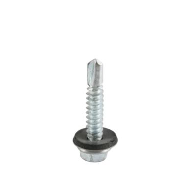 China HEX Flange Hexagon Head Tapping Screws With Rubber Gasket Gasket for sale