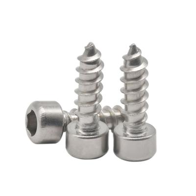 China Round 304 Stainless Steel Hexagon Socket Head Tapping Screws For Sound Furniture M2-M6 for sale