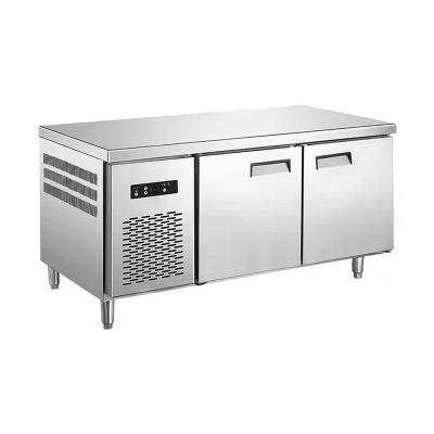 China Single-Temperature Stainless Steel Countertop Refrigerator CE Approval Stainless Steel Workbench Restaurant Freezer for Hotel and Kitchen for sale