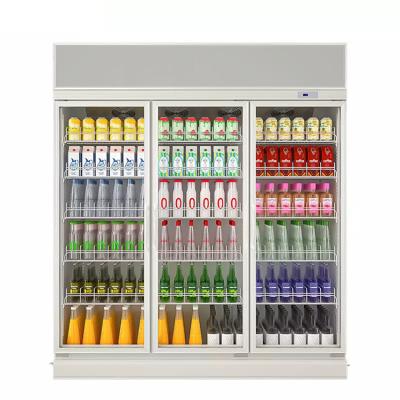 China Single-Temperature Commercial Upright Showcase Glass Door Display Pepsi Refrigerator for sale