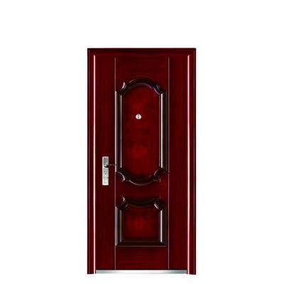 China Security Modern Mahogany Steel Door Main Entrances Cheap Price ISO9001 for sale