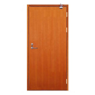 China Traditional Excellent Quality One Hour Fire Proof Steel Wood Fire Rated Doors for sale