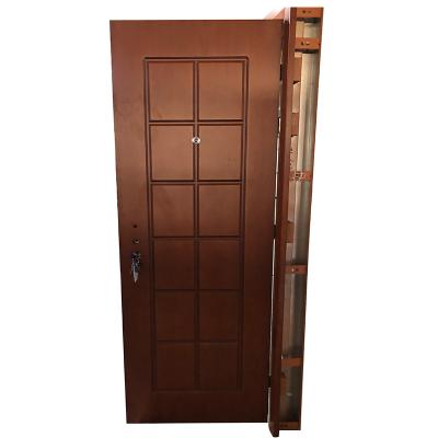 China Traditional Steel Wood Fireproof Armored Front Entry Door for sale