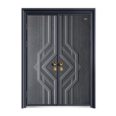 China Modern double entry door outside door villa door for sale