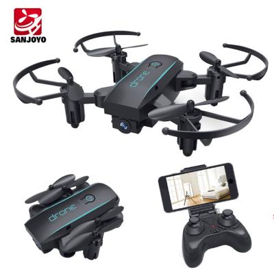 China Newest Toy SJY-1601 Radio Control Mini Foldable Drone Height Set 3D Roll Quadcopter with 720P hd wifi Camera Selfie Drone PK DJI Tello for sale