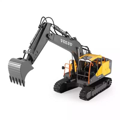 China RC Model E568-003 1:16 4 Channel 3 in 1 RC Excavator Ground Drill Ream Grab Toy Remote Control Truck for Kids for sale