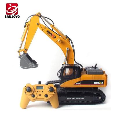 China RC Hobby Huina 1:14 2.4G Remote Control Truck 1580 Toys RC Excavator with Long Digging Arm for Kids for sale