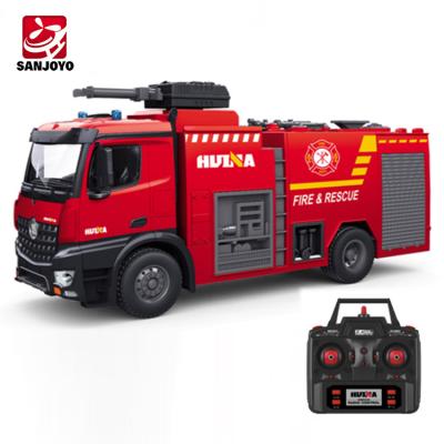 China RC Hobby HUINA 1:14 Simulation RC Remote Control Fire Engine Truck 1562 with Water Spray for Kids for sale