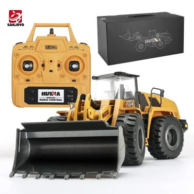 China RC Hobby Huina 1583 1/10 Channel 2.4Ghz 10 Channel Simulation RC Bulldozer Toy Metal Remote Control Truck For Kids for sale