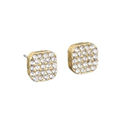 China CLASSIC Square Diamond Earrings For Girls And Men Mom's Gift Earrings Fashion Full Square Diamond Stud Earrings Women's Earrings for sale