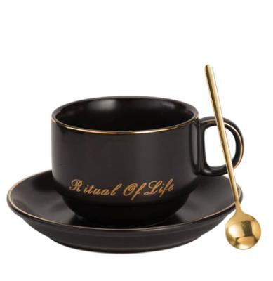 China 2022 Chinese Manufacturer Viable New European Ceramic Coffee Cup&saucer Set for sale