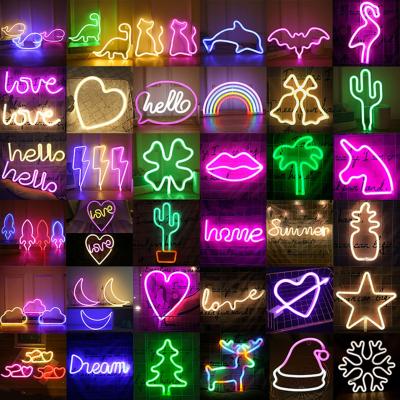 China Wall Decoration Lights Led Neon Sign Art Home Decor Christmas Birthday Gift Wedding Party Lamp Night Light For Wall Hanging Neon Sign for sale