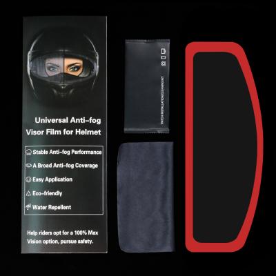 China Good Optical Performance Inserts Treatment Motorcycle Helmet Visor Insert Rain X Fog Anti-fog Anti-fog Device Anti Fog Film Best Anti Rain for sale