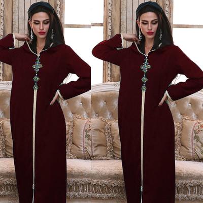 China New Design New Design Muslim Muslim Women's Abaya Long Abaya Dress Autumn Fresh Beautiful Islamic Hooded for sale