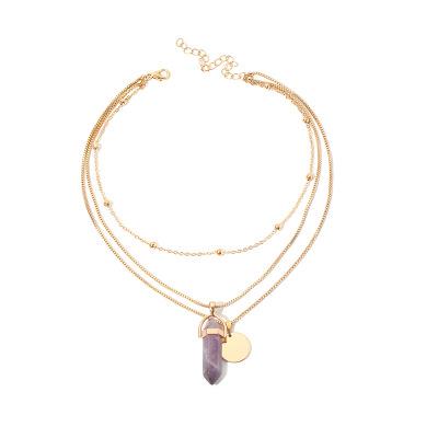 China CLASSIC Hot Selling Layered Gold Chain Necklace For Women Jewelry Making Necklace for sale