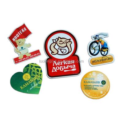 China Souvenir OEM Promotional Heart Round Shape Square Fridge Magnet Custom for sale