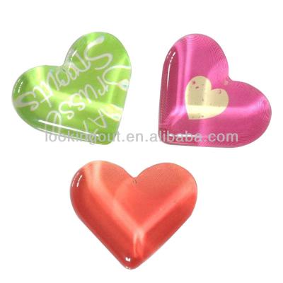 China High Quality Shiny Crystal Keepsake Heart Shape Fridge Magnet for sale