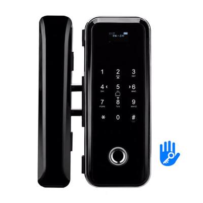 China 6V Smart Sliding Glass Door Lock Sliver Digital Door Lock Waterproof for sale