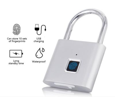 China Anti Dust Heavy Duty Smart Padlock Stainless Steel Waterproof Fingerprint Padlock for sale