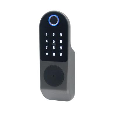 China Iron Alloy Smart Deadbolt Door Lock 150mm Keyless Interior Door Lock for sale