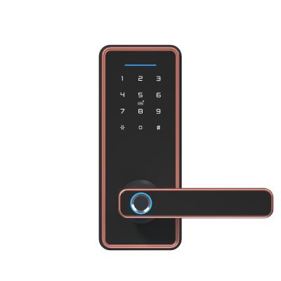 China 180mm intelligenter Deadbolt-Türschloss Tuya-Versions-Fingerabdruck-Griff-Verschluss zu verkaufen