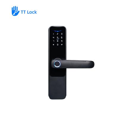 China Zinklegering Tuya Smart Door Lock 170mm*70mm*30mm met sleutel ontgrendelingsmodus Te koop