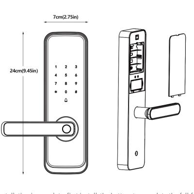 China Remote Controllable Wifi Deadbolt Lock Stainless Steel Bluetooth Enhanced Security zu verkaufen