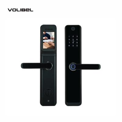 China Smart Door Lock Met Camera Digitaal Automatisch Biometrisch Halve Leider Fingerprint Wifi App Tuya Te koop