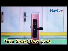 Keyless Tuya Smart Door Lock DC6V Alluminum Alloy Fingerprint Password