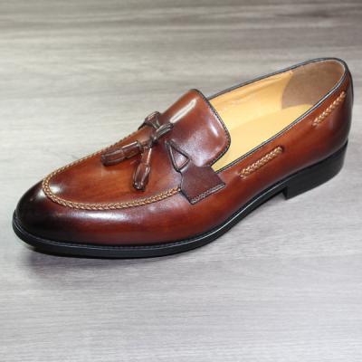 China Luxury formal leather shoes high quality deodorization men's leather shoes with buckle round toe men's leather shoes for sale