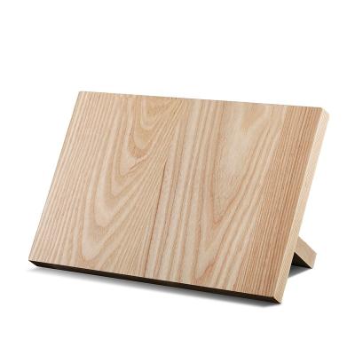 China Multifunctional Viable Ash Wood Magnetic Knife Block Storage Knife Holder for sale