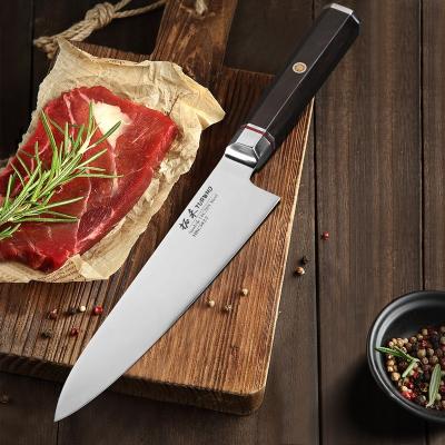 China Sustainable Custom Premium Swedish Steel Sandvik 14C28N Chef Knife for sale