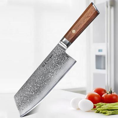 China Viable New Arrivals Damascus Chinese Kitchen Steel Vegetable Cleaver Knife for sale