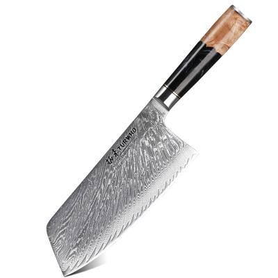 China Viable Japanese Steel Butcher Kitchen Damascus Vg10 Best Cleaver For Vegetable Cutter for sale