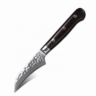 China 3.5 Inch Viable Damascus Steel Paring Knife For Fruit Peeling for sale