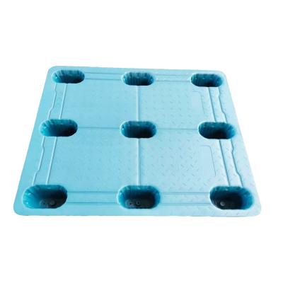 China China Manufacture Professional Anti-Slip HDPE Single Faced Blow Molding Blow Molding Plastic Pallet for sale