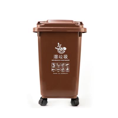 China Public Places Wholesale Outdoor Reuse Commercial Waste Caster Bin Customized Good Quality for sale