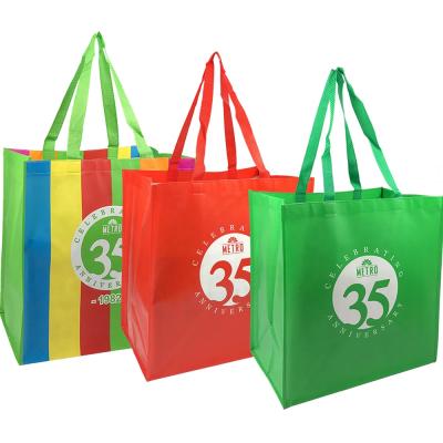 China High Quality Manufacturers OEM Handled Customized PP Laminated Non Woven Bag With Printed Logo for sale