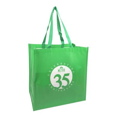 China Customized Washable Promotional Laminated Eco Friendly Non Woven Fabric Shopping Bag for sale