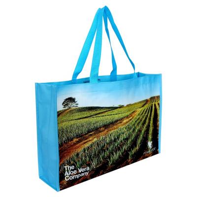 China Washable Polypropylene Eco - Friendly Shopping Laminated Bag Recycled PP Woven Bag for sale