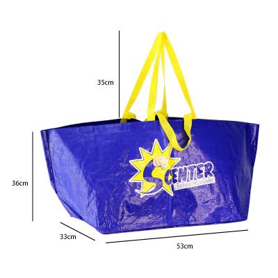 China Factory Bag Reusable PP Woven Waterproof Shopping Bag Washable for sale