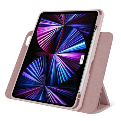 China Lightweight 360 Rotation Triple Cover Magnetic Case With Loop Smart Folio Case For iPad Mini 6 2021 for sale